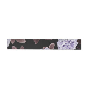 Watercolor Roses 21 Wrap Around Label