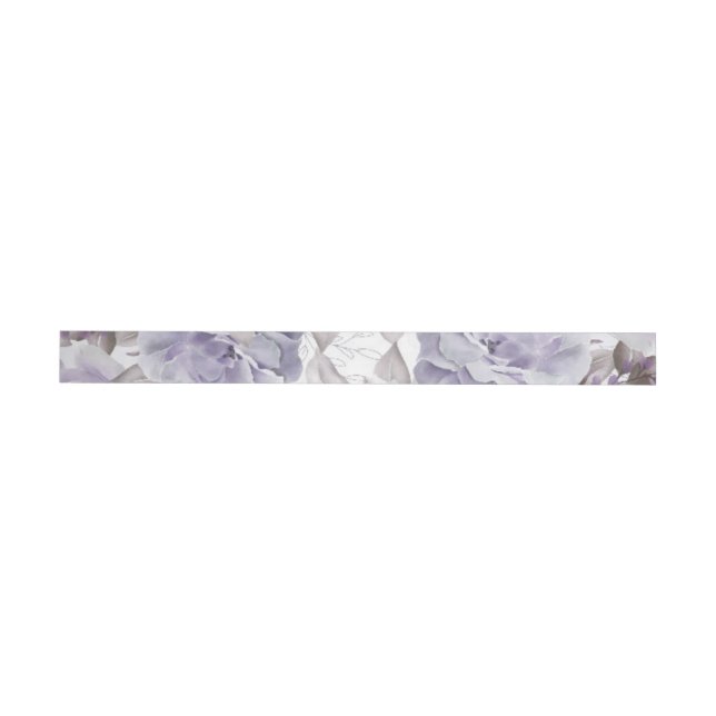 Watercolor Roses 28 Wrap Around Label (Individual)