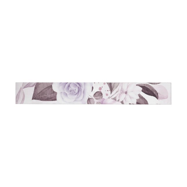 Watercolor Roses 2 Wraparound Address Label (Individual)
