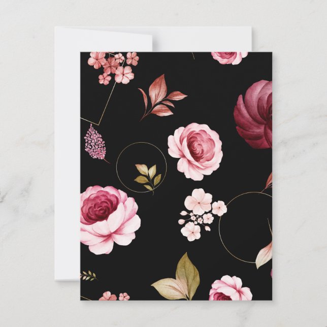 Watercolor Roses 32 Card (Front)