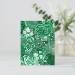 Watercolor Roses 36 Postcard