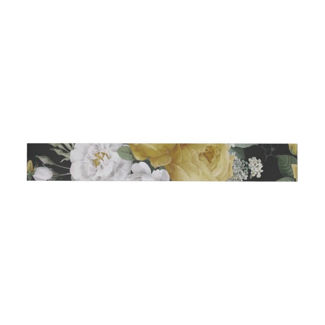 Watercolor Roses 8 Wrap Around Label (Individual)