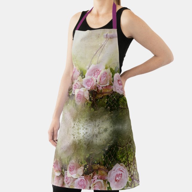 watercolor-roses-and-basket apron (Insitu)