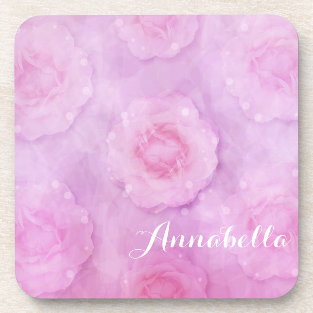 Watercolor roses coaster (Front)