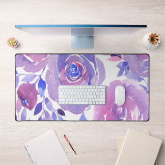 Watercolor Roses Desk Mat