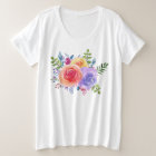 Watercolor Roses Floral Bouquet