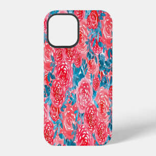 Watercolor Roses Floral Tapestry iPhone 12 Case