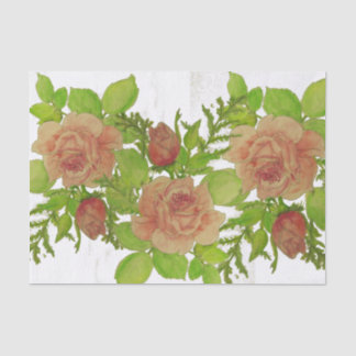 Watercolor Roses Tissue Paper