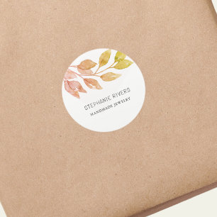 Watercolor Rust Jewellery Maker Classic Round Sticker