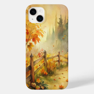 Watercolor Rustic Fall Landscape  Case-Mate iPhone 14 Plus Case
