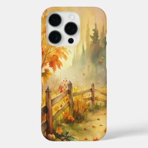 Watercolor Rustic Fall Landscape  iPhone 16 Pro Case