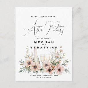 Watercolor Rustic Wildflower Wedding  Enclosure Card