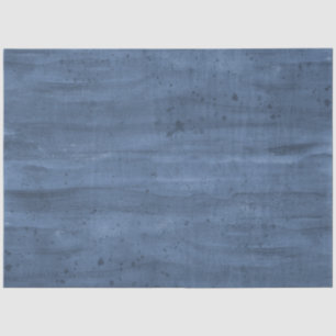 Watercolor Rustic Wood Navy Blue Decoupage Tissue Paper