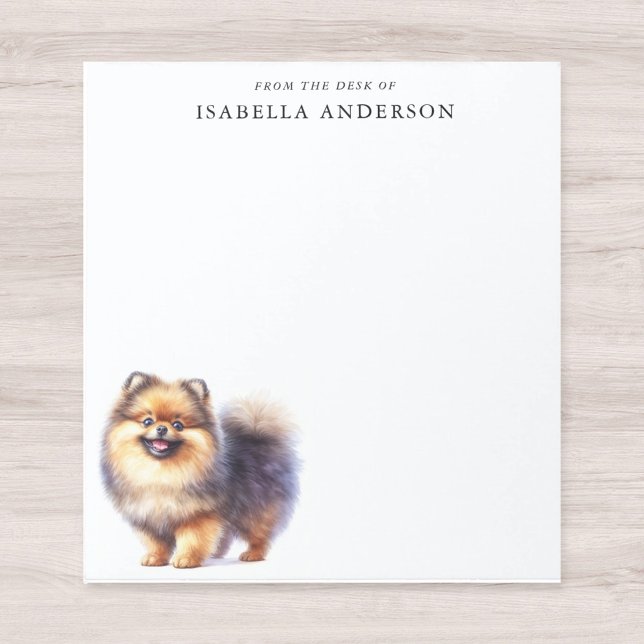 Watercolor Sable Pomeranian From The Desk Of Notepad (Creator Uploaded)