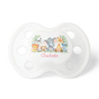 Watercolor Safari Baby Animals Pink