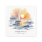 Watercolor Sailboat Sunset Seascape Wedding