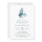 Watercolor Sailing Boat Bridal Shower Invite