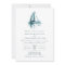 Watercolor Sailing Boat Wedding Invitation