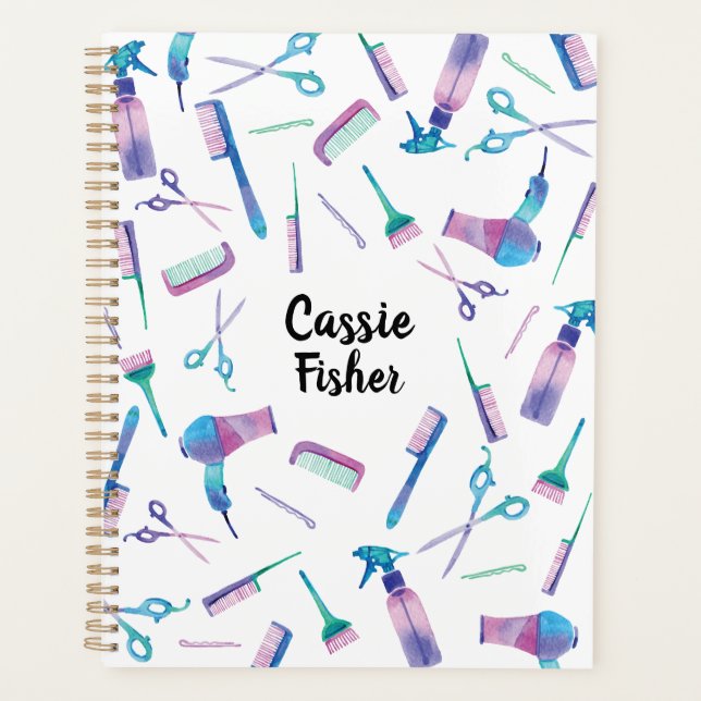 Watercolor Salon Planner (Front)
