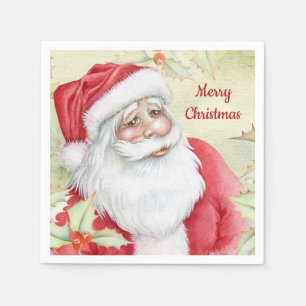 Watercolor Santa Clause Napkin