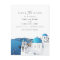 Watercolor Santorini Greece Skyline Save the Date