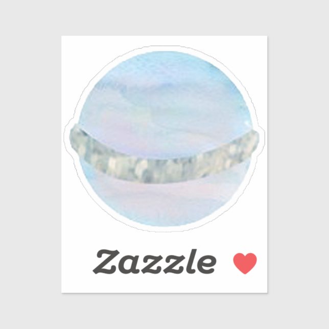 Watercolor Saturn Outer Space Birthday Party Favou (Sheet)