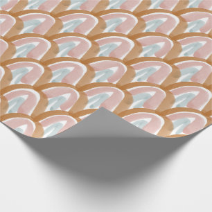 Watercolor Scales in Earth Tones Wrapping Paper