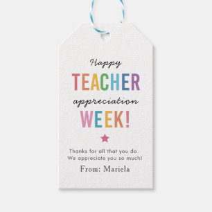 Watercolor School Appreciation Thank you strawberr Gift Tags