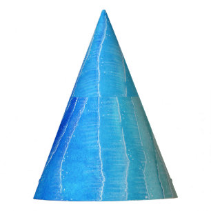 Watercolor sea and beach view. party hat