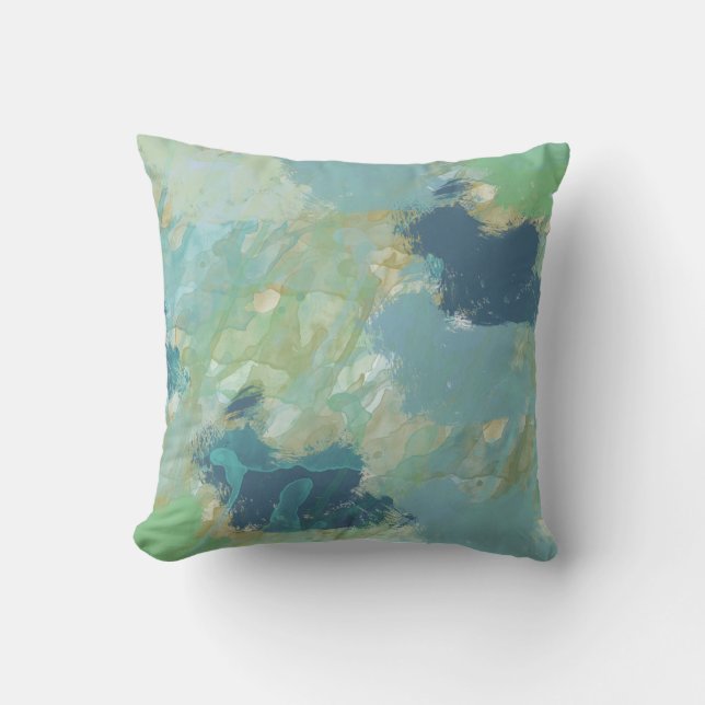 Watercolor Sea Cushion (Front)