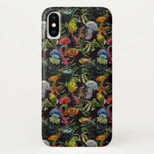 Watercolor Sea Life Pattern 1 iPhone X Case