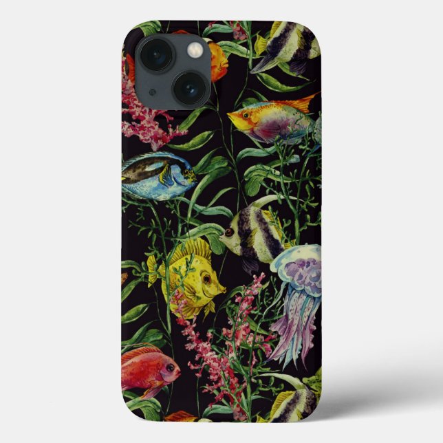 Watercolor Sea Life Pattern 1 Case-Mate iPhone Case (Back)