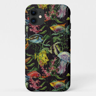 Watercolor Sea Life Pattern 1 iPhone 11 Case