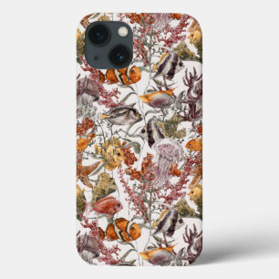 Watercolor Sea Life Pattern 2 iPhone 13 Case