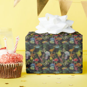 Watercolor Sea Life Pattern Wrapping Paper