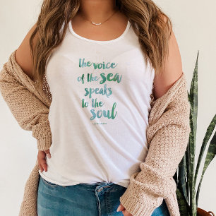 Watercolor Sea Quote Tank