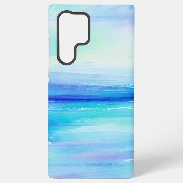 Watercolor Sea & Sky Phone Case (Back)