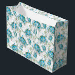Watercolor Sea Turtle Beach Christmas Large Gift Bag<br><div class="desc">Tropical style gift bag features a replica of my original hand painted watercolor sea turtles and Christmas botanicals on a crisp white background. These gift bags coordinates beautifully with Do Tell A Belle's Christmas Sea Turtle suite. Stylish and cute, they are perfect for beach Christmas gifts. Small orders and bulk...</div>