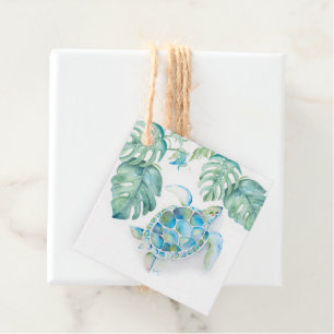 Watercolor Sea Turtle Favour Tags