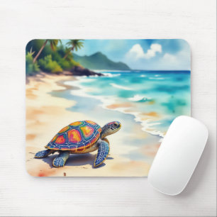 Watercolor Sea Turtle Mouse Mat