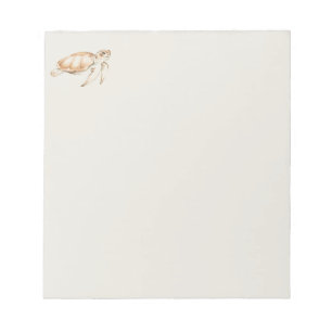 Watercolor Sea Turtle Ocean Sea Animal Nature Art Notepad