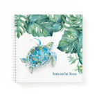 Watercolor Sea Turtle Personalised Journal