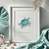 Watercolor Sea Turtle