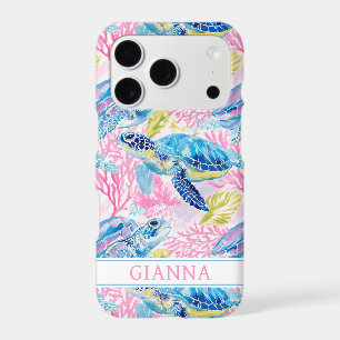 Watercolor Sea Turtles Monogrammed