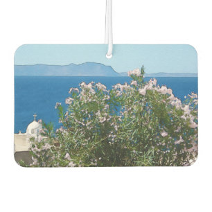 Watercolor sea view car air freshener