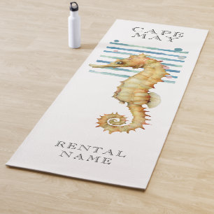 WATERCOLOR SEAHORSE, BEACH TOWN, CAPE MAY RENTAL YOGA MAT