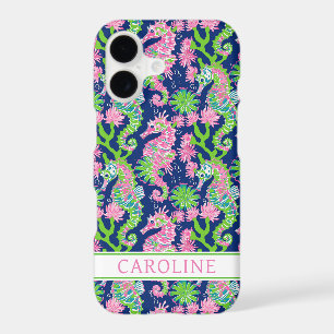 Watercolor Seahorses Monogrammed