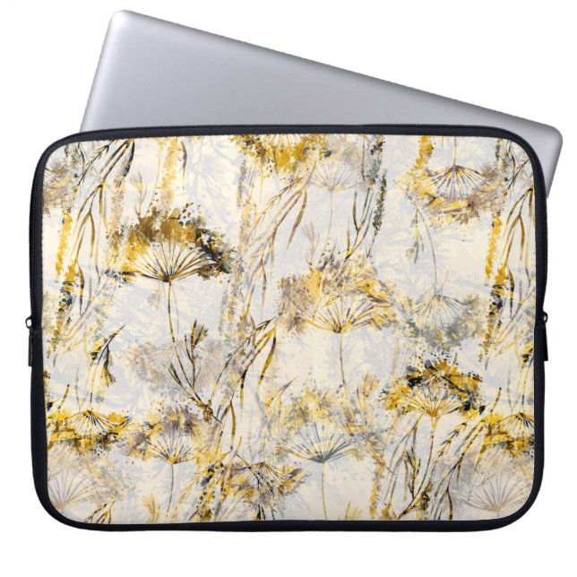 Watercolor seamless abstract background, pattern.  laptop sleeve (Front)