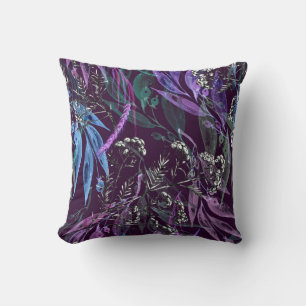 Watercolor seamless pattern. Branch with berry Wat Cushion
