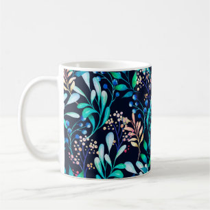 Watercolor seamless pattern. Complicated botanical Coffee Mug